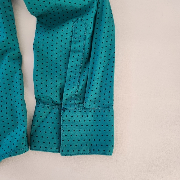 H&M Green polka-dot Longsleeve Button-down Shirt - Picture 5 of 12